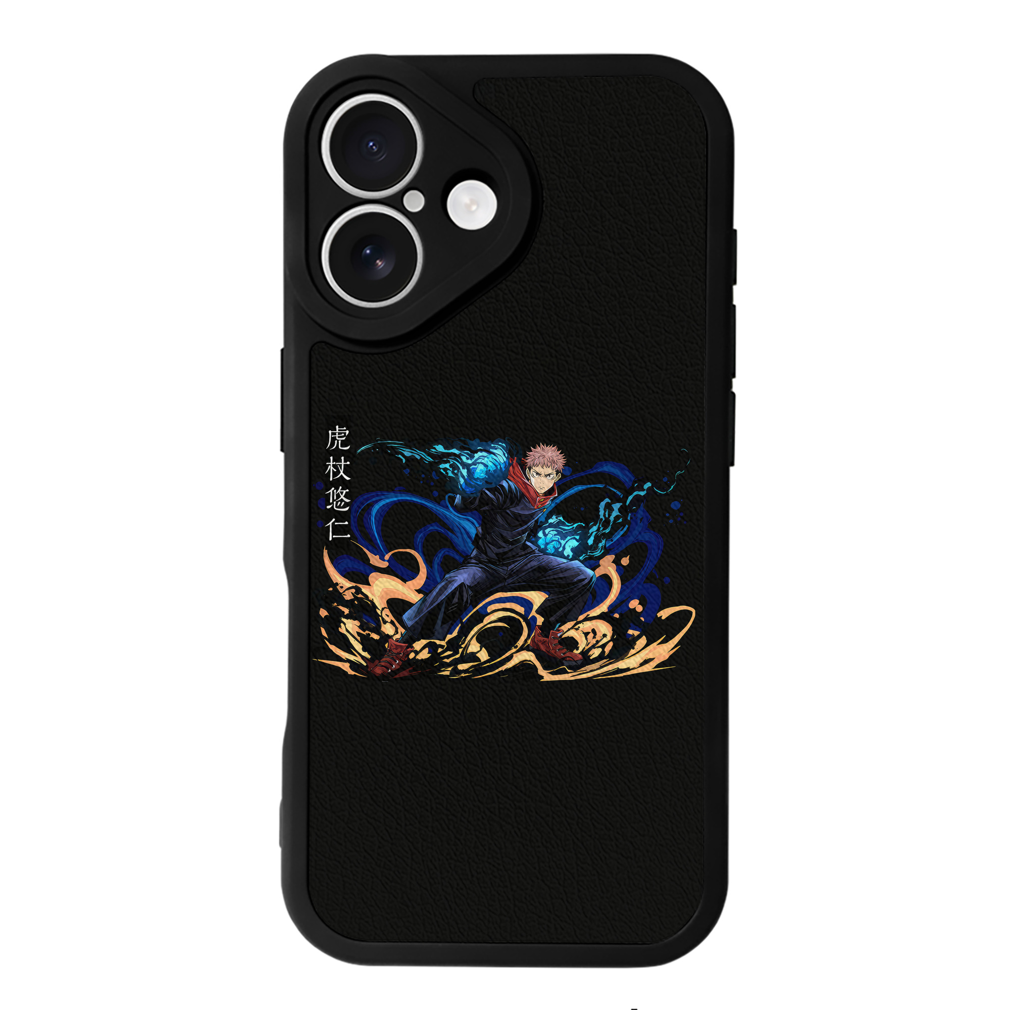 （画像用） 呪術廻戦 Jujutsu Kaisen 【iPhone 16シリーズ対応】シリコンスマホケース（レザー調） 材質：シリコン